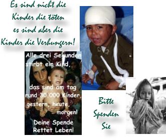 Es sind nicht die Kinder die t�ten, aber es sind die Kinder die Verhungern bitte Helfen sie